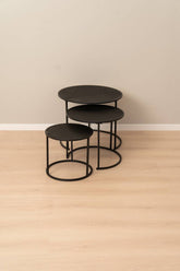 Side table metal 3 pieces